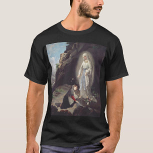 Our Lady of Lourdes Apparition Miraculous Art T-Shirt