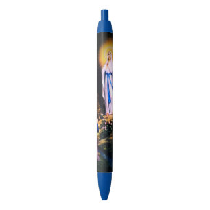 Our Lady of Lourdes Black Ink Pen