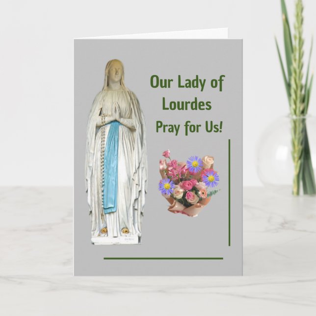 Our Lady of Lourdes Card (Front)