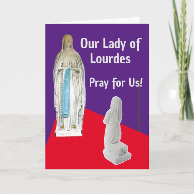 Our Lady of Lourdes Card (Front)