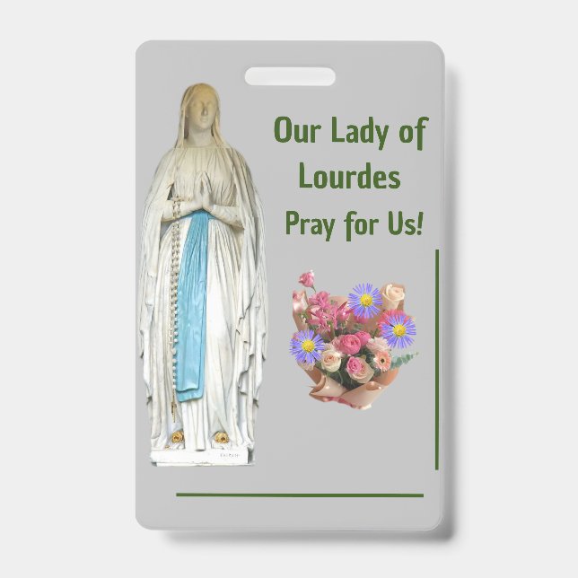 Our Lady of Lourdes ID Badge (Front)