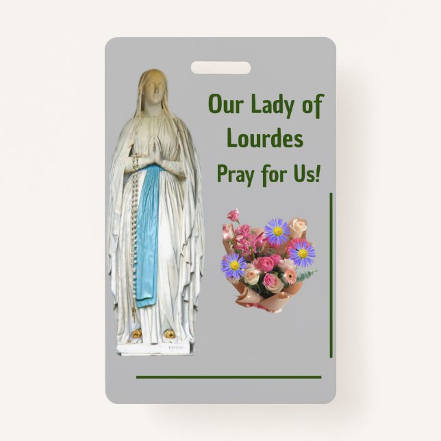 Our Lady of Lourdes ID Badge (Front)