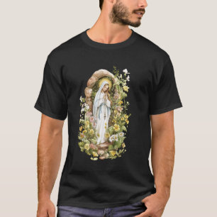Our Lady of Lourdes Immaculate Blessed Mother Mary T-Shirt