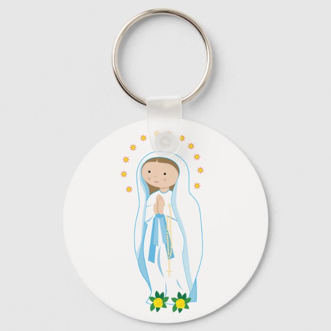 Our Lady of Lourdes Key Ring (Front)