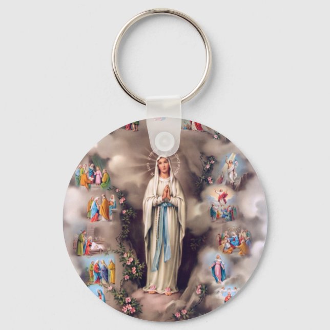 Our Lady of Lourdes Key Ring (Front)