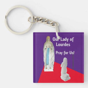 Our Lady of Lourdes Key Ring