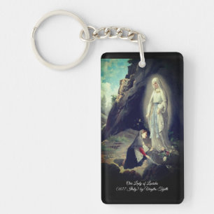 Our Lady of Lourdes Key Ring