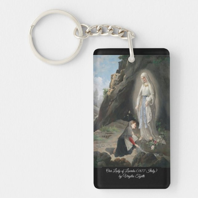 Our Lady of Lourdes Key Ring (Front)