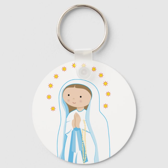 Our Lady of Lourdes Key Ring (Front)