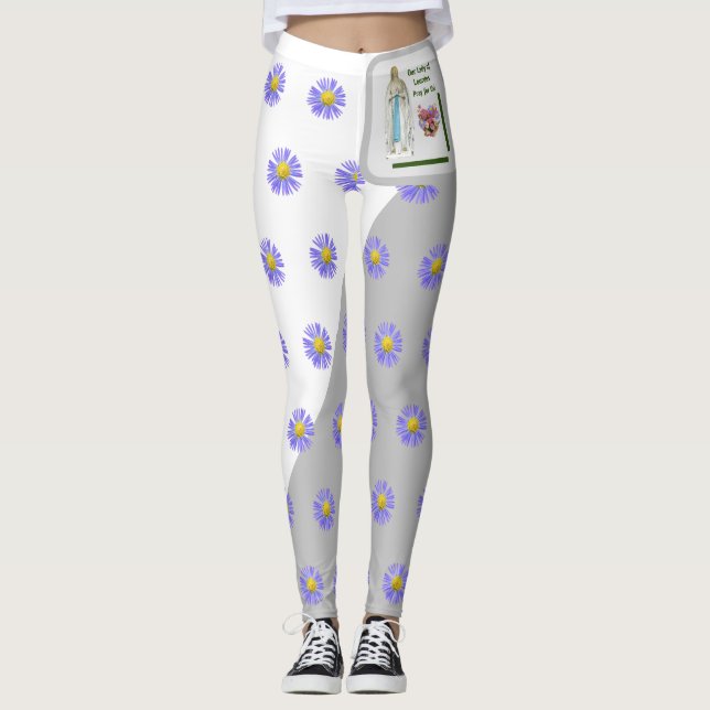 Our Lady of Lourdes Leggings (Front)