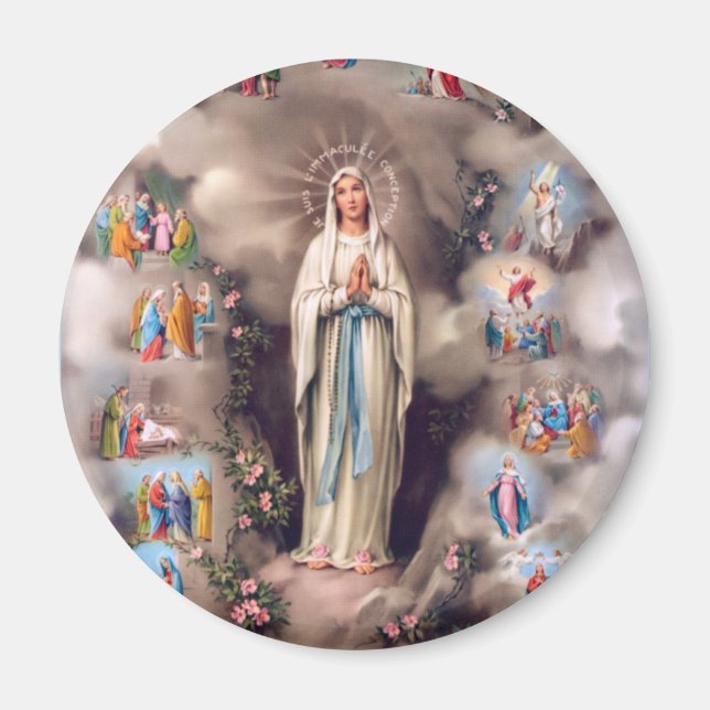 Our Lady of Lourdes Magnet (Front)