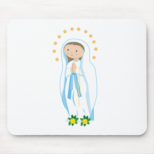 Our Lady of Lourdes Mouse Mat (Front)