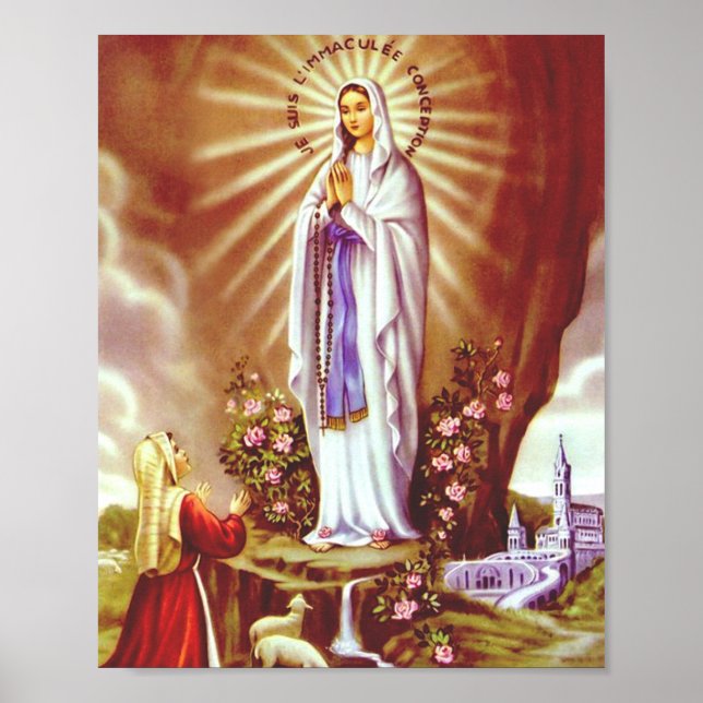 Our Lady of Lourdes Poster (Front)