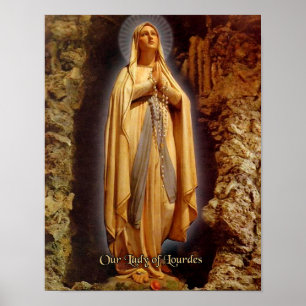 Our Lady of Lourdes Poster