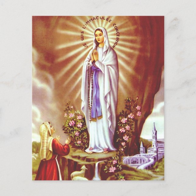 Our Lady of Lourdes Premium Massabielle Art Print (Front)