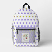 Our Lady of Lourdes Print Cut Sew Bag