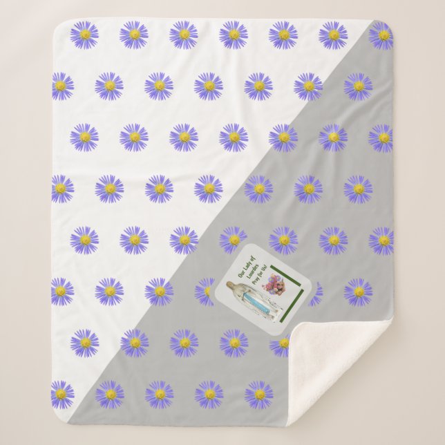 Our Lady of Lourdes Sherpa Blanket (Front)