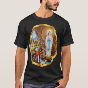 Our Lady of Lourdes St Bernadette Immaculate Mary T-Shirt