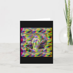 Our Lady Of Lourdes Sticker Card