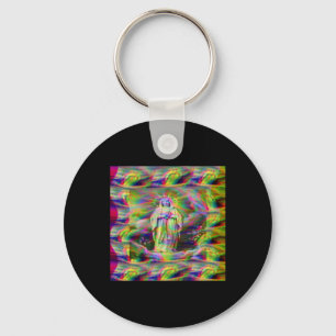 Our Lady Of Lourdes Sticker  Key Ring