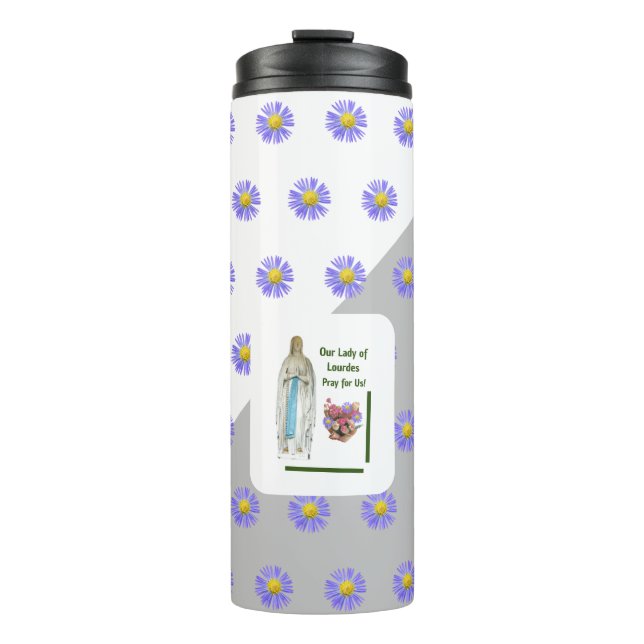 Our Lady of Lourdes Thermal Tumbler (Front)
