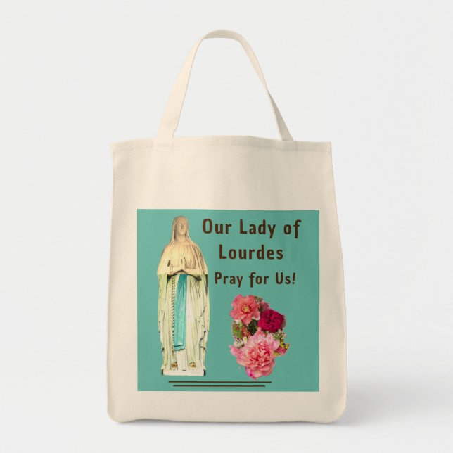 Our Lady of Lourdes Tote Bag (Front)