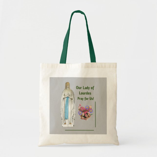 Our Lady of Lourdes Tote Bag (Front)