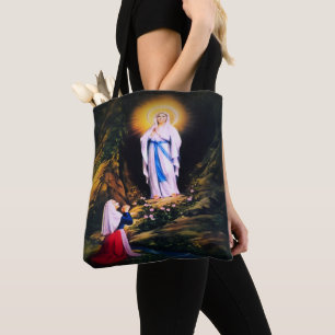 Our Lady of Lourdes Tote Bag