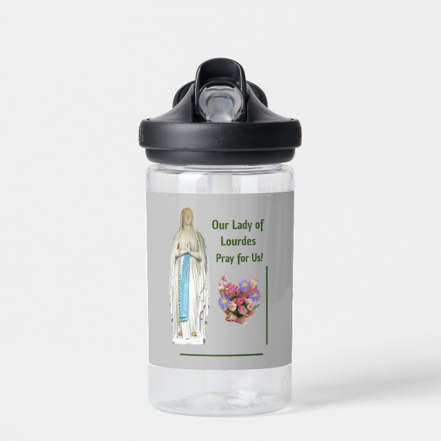 Our Lady of Lourdes Water Bottle (Front)