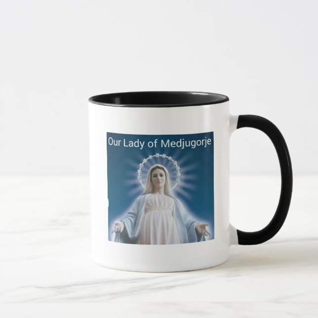 Our Lady of Medjugorje Coffee Mug (Right)