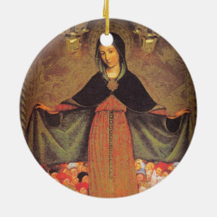 our lady of mercy ceramic tree decoration