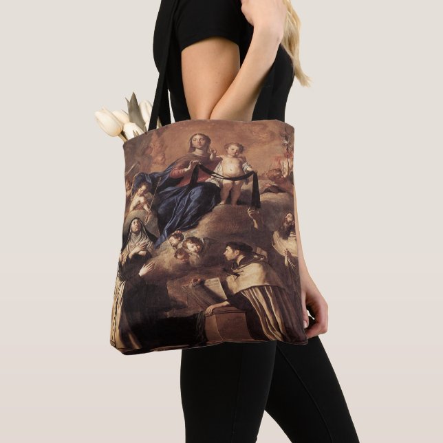 Our Lady of Mount Carmel 1641 Tote Bag (Close Up)