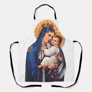 Our Lady of Mount Carmel Devotional Art Apron