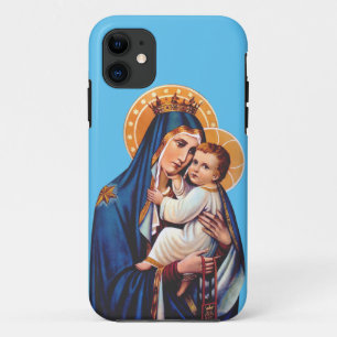 Our Lady of Mount Carmel Devotional Art iPhone 11 Case