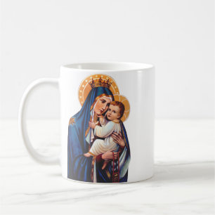 Our Lady of Mount Carmel Devotional Art Coffee Mug