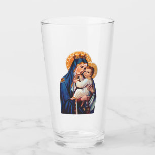Our Lady of Mount Carmel Devotional Art Glass