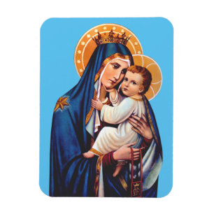 Our Lady of Mount Carmel Devotional Art Magnet