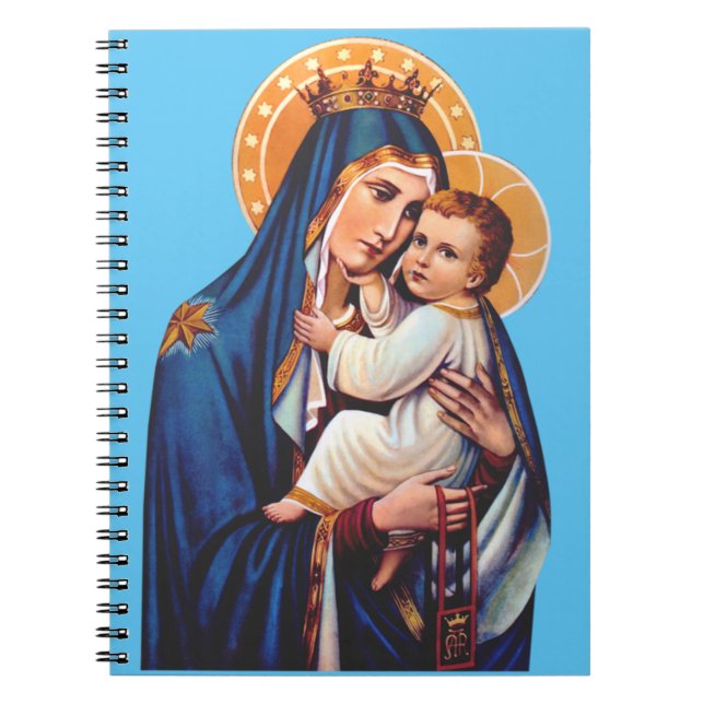Our Lady of Mount Carmel Devotional Art Notebook (Front)