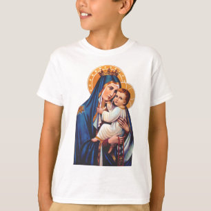 Our Lady of Mount Carmel Devotional Art T-Shirt