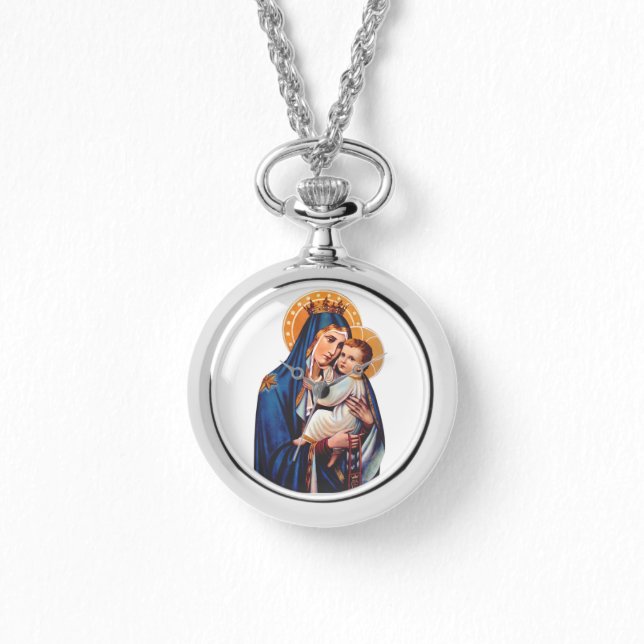 Our Lady of Mount Carmel Devotional Art Watch (Front)