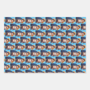 Our Lady of Mount Carmel Devotional Art Wrapping Paper Sheet