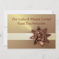 Our Lady of Mount Carmel Feast Day Invitation