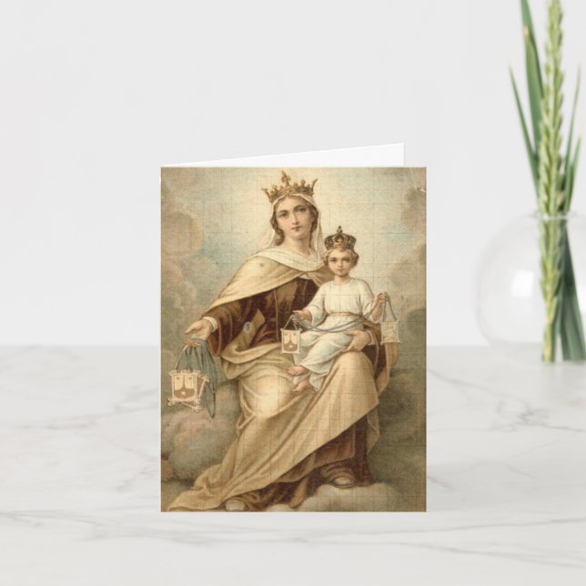Our Lady of Mount Carmel Greeting Card (Front)