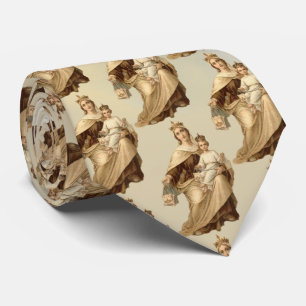 Our Lady of Mount Carmel Jesus Scapular Religious Tie