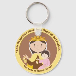 Our Lady of Mount Carmel Key Ring