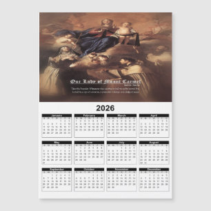 Our Lady of Mount Carmel Prayer 2026 Calendar