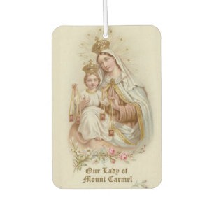 Our Lady of Mount Carmel Traditional Catholic Car Air Freshener