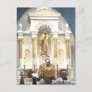 Our Lady of Mount Carmel Traditional Latin Mass Postcard