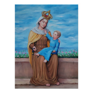 Our Lady of Mount Carmel: Virgin with Scapular  Poster