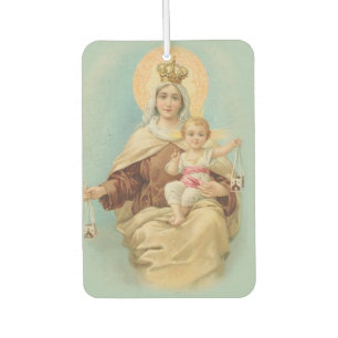 Our Lady of Mount Carmel with the Baby Jesus Car Air Freshener